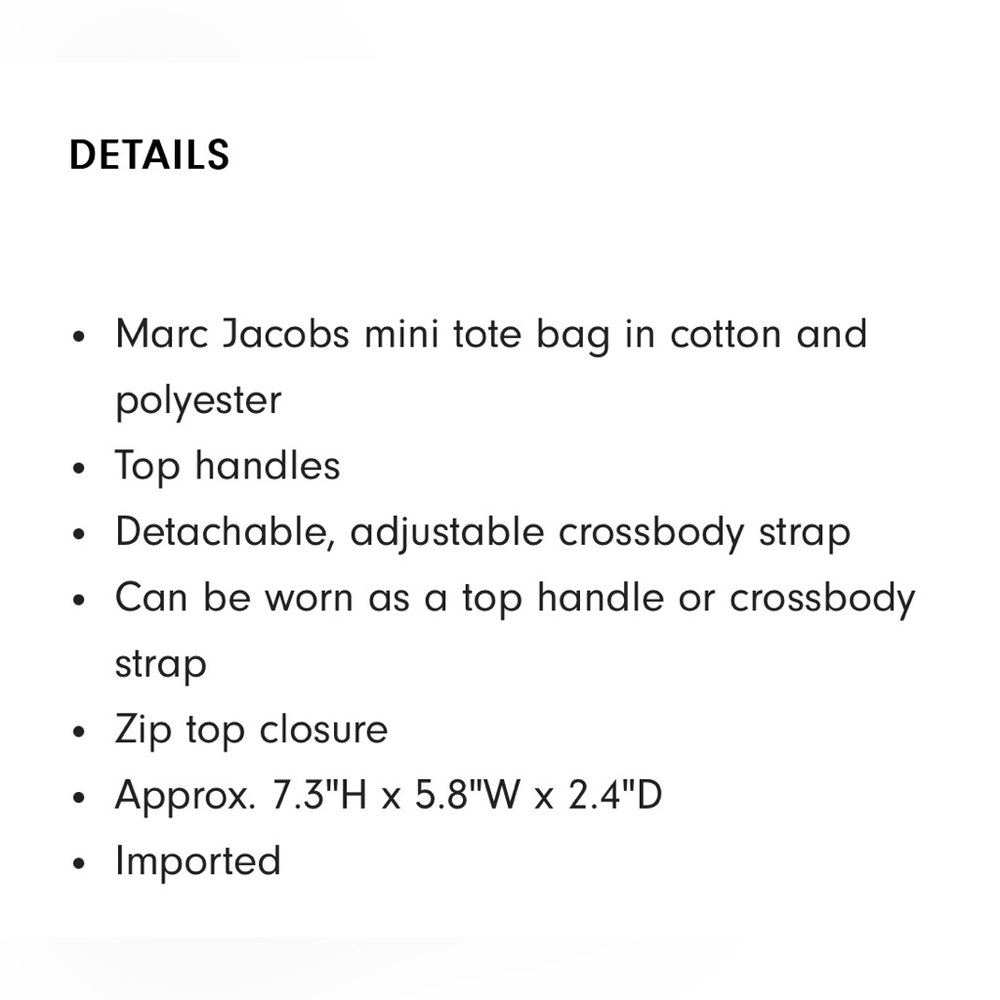 Marc Jacobs NWT The Jacquard Crossbody Tote Bag - Picture 16 of 16